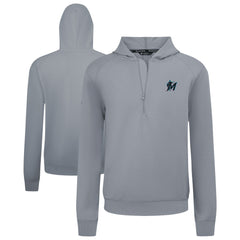 Miami Marlins Levelwear Technic Insignia Quarter-Zip Hoodie - MLB