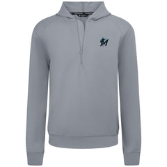 Miami Marlins Levelwear Technic Insignia Quarter-Zip Hoodie - MLB
