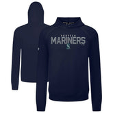 Seattle Mariners Levelwear Mandate Carve Tri-Blend Hoodie - MLB