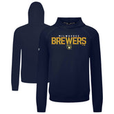 Milwaukee Brewers Levelwear Mandate Carve Tri-Blend Hoodie - MLB