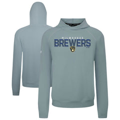 Milwaukee Brewers Levelwear Mandate Carve Tri-Blend Hoodie - MLB