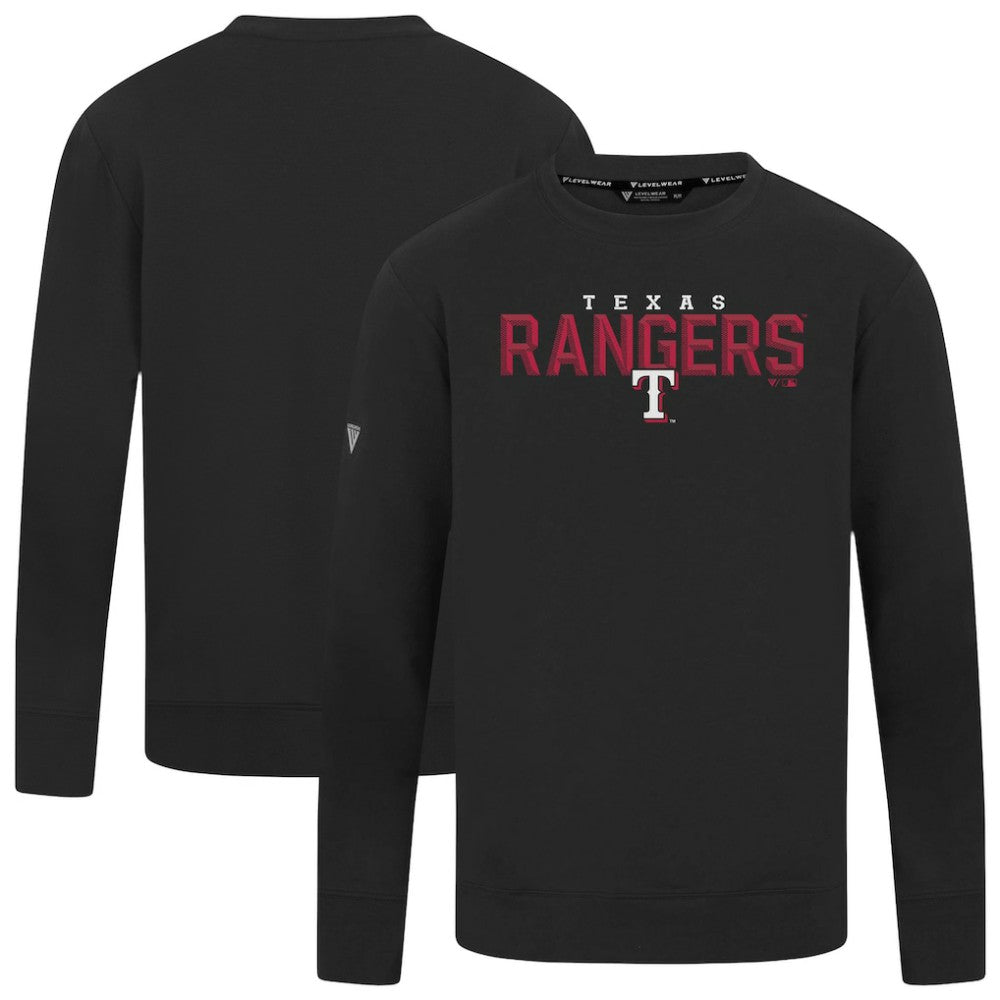 Texas Rangers Levelwear Mandate Carve Tri-Blend Sweatshirt - MLB