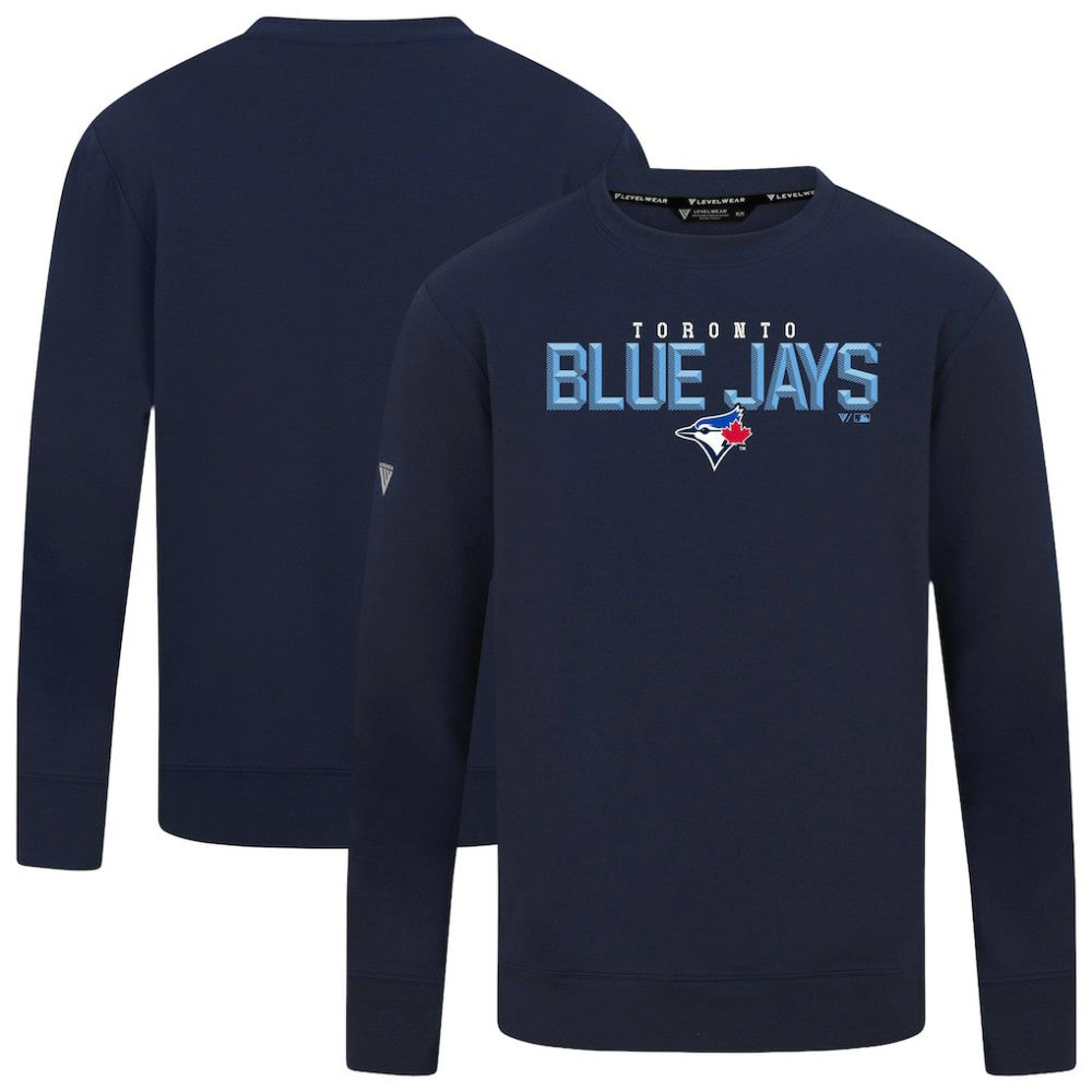 Toronto Blue Jays Levelwear Mandate Carve Tri-Blend Sweatshirt - MLB