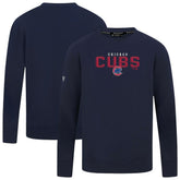 Chicago Cubs Levelwear Mandate Carve Tri-Blend Sweatshirt - MLB
