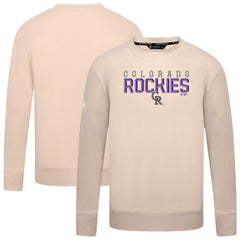 Colorado Rockies Levelwear Mandate Carve Tri-Blend Sweatshirt - MLB