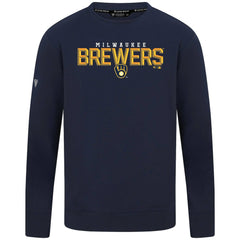 Milwaukee Brewers Levelwear Mandate Carve Tri-Blend Sweatshirt - MLB