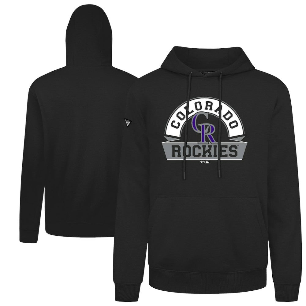 Colorado Rockies Levelwear Podium Banner Arch Hoodie - MLB
