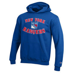 New York Rangers Champion Youth Fleece Powerblend Hoodie - Blue - NHL