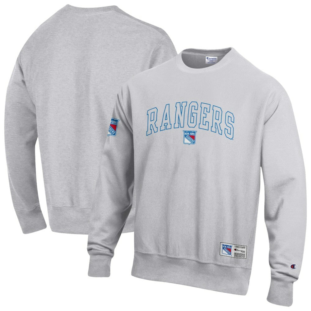 New York Rangers Champion Reverse Weave Fleece Sweatshirt - Gray - NHL