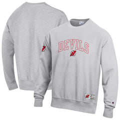New Jersey Devils Champion Reverse Weave Fleece Sweatshirt - Gray - NHL