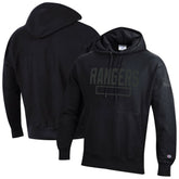 New York Rangers Champion Tonal Reverse Weave Fleece Hoodie - Black - NHL