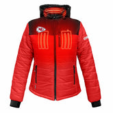 Kansas City Chiefs ActionHeat Women's 5V Battery Heated Insulated Puffer Full-Zip Jacket Red/Black | NFL