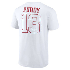 Brock Purdy San Francisco 49ers Outline Player T-Shirt White | NFL