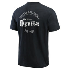 New Jersey Devils Darius Rucker Collection by Fanatics Fanatics Fest Washed Henley T-Shirt - Black - NHL