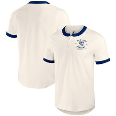 New York Rangers Darius Rucker Collection by Fanatics Fanatics Fest Henley Raglan T-Shirt - Cream - NHL