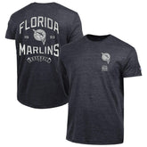 Miami Marlins Champion Vintage 3-Hit Tri-Blend T-Shirt - MLB