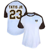 Fernando Tatis Jr. San Diego Padres Profile Women's Plus Size Name & Number Raglan Henley T-Shirt - MLB