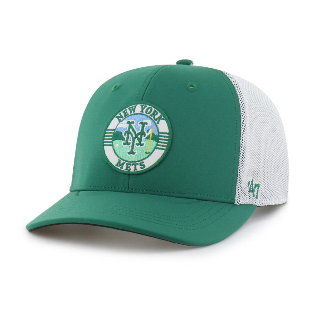 New York Mets '47 Elevated Greens Adjustable Trucker Hat - MLB
