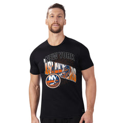 New York Islanders MSX by Michael Strahan Festive T-Shirt - Black - NHL