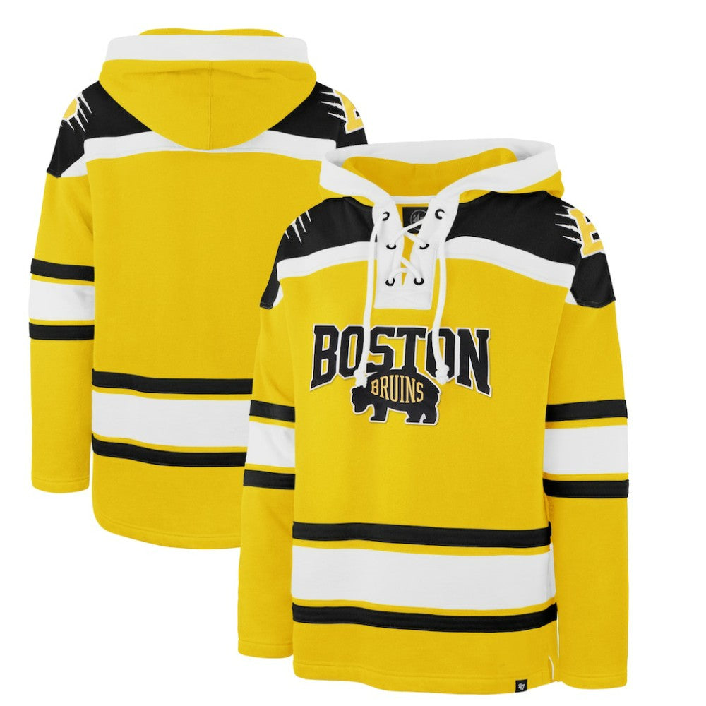 Boston Bruins '47 2026 NHL Stadium Series Superior Lacer Hoodie - Gold - NHL