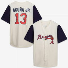 Atlanta Braves Profile Big & Tall Two-Color Fashion Jersey - MLB