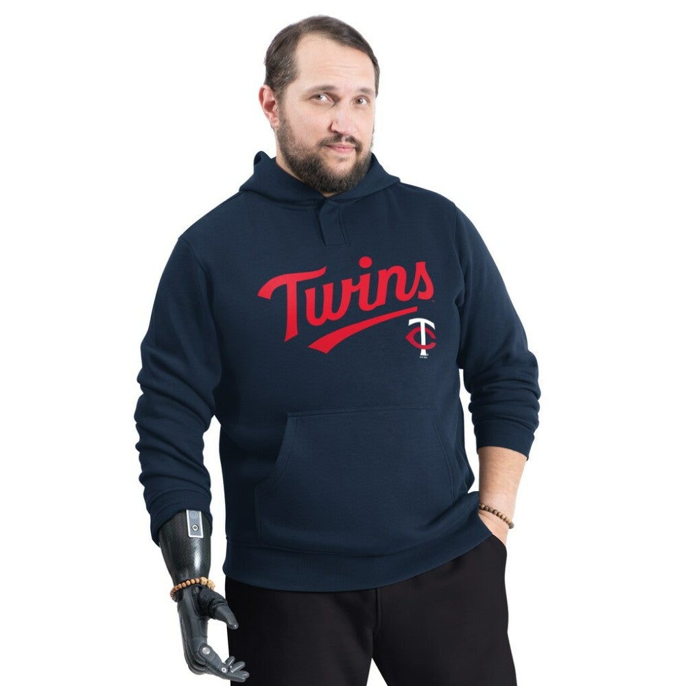 Minnesota Twins G-III Sports by Carl Banks Adaptive Lockup Fleece Hoodie - MLB