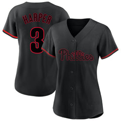 Bryce Harper Philadelphia Phillies Profile Women's Plus Size Player Name & Number Fashion Jersey - MLB