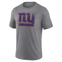 New York Giants Heritage Custom Name & Number Tri-Blend T-Shirt Gray | NFL