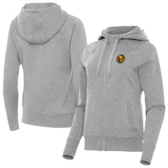 Club America Antigua Women's Takeover Full-Zip Hoodie Heather Gray - FIFA World CUP