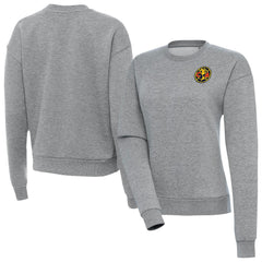 Club America Antigua Women's Takeover Pullover Sweatshirt Heather Gray - FIFA World CUP