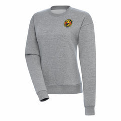 Club America Antigua Women's Takeover Pullover Sweatshirt Heather Gray - FIFA World CUP