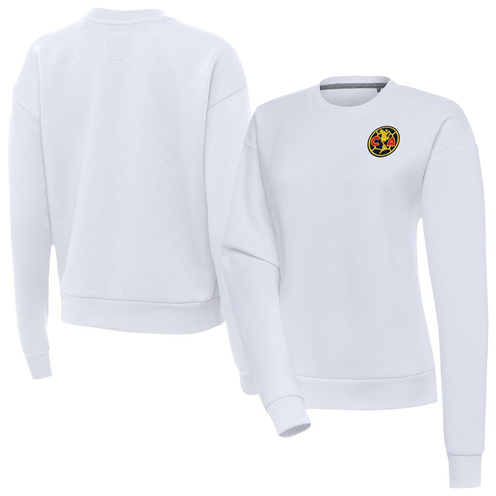 Club America Antigua Women's Takeover Pullover Sweatshirt White - FIFA World CUP