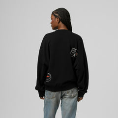 Philadelphia Flyers Mitchell & Ness Women's Vintage Crewneck Sweatshirt - Black - NHL