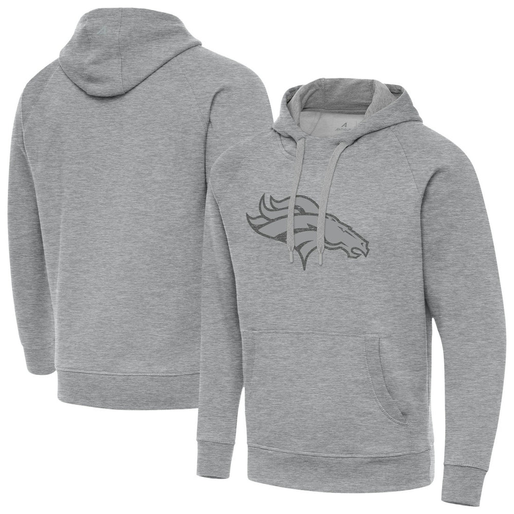Denver Broncos Antigua Victory Hoodie Heather Gray | NFL