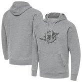 Miami Dolphins Antigua Victory Hoodie Heather Gray | NFL