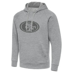 San Francisco 49ers Antigua Victory Hoodie Heather Gray | NFL