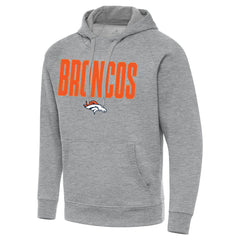 Denver Broncos Antigua Victory Hoodie Heather Gray | NFL