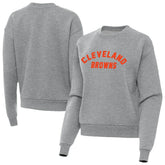 Cleveland Browns Antigua Women's Victory Sweatshirt Heather Gray | NFL