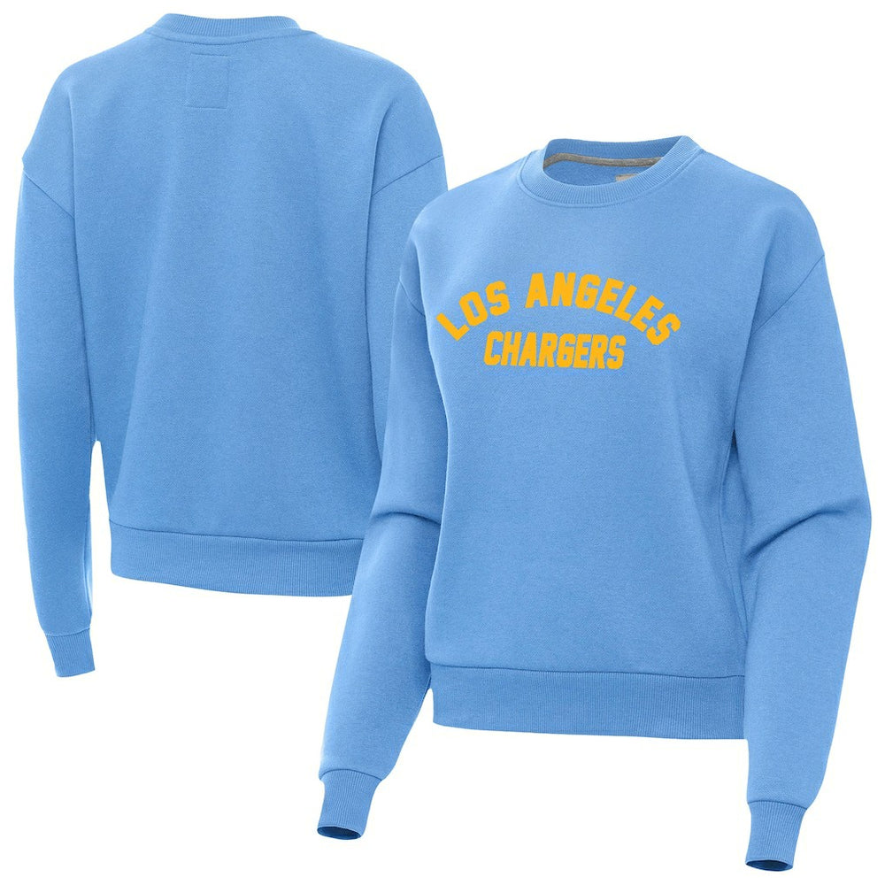 Los Angeles Chargers Antigua Women's Victory Sweatshirt Powder Blue | NFL