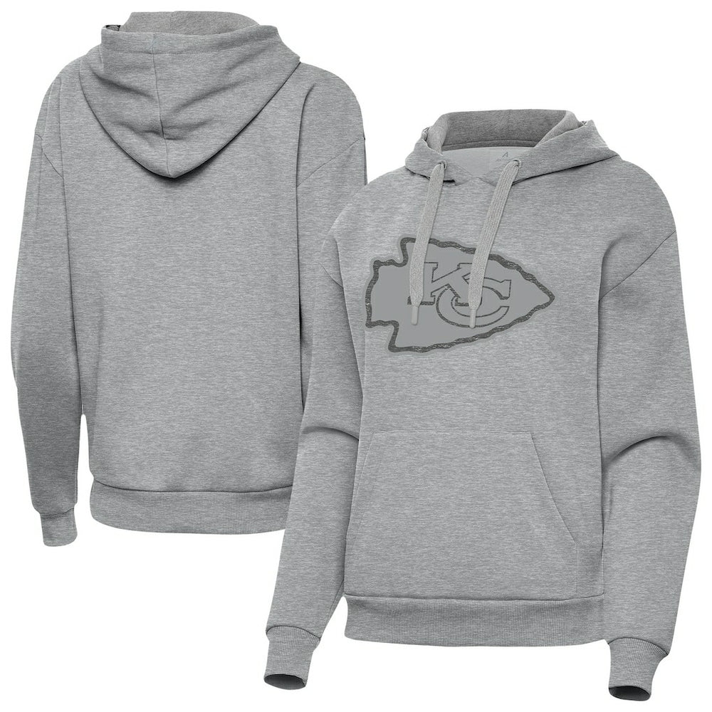 Kansas City Chiefs Antigua Women's Victory Hoodie Heather Gray | NFL