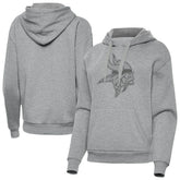 Minnesota Vikings Antigua Women's Victory Hoodie Heather Gray | NFL