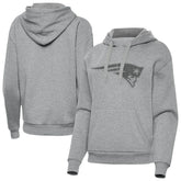 New England Patriots Antigua Women's Victory Hoodie Heather Gray | NFL