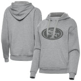 San Francisco 49ers Antigua Women's Victory Hoodie Heather Gray | NFL