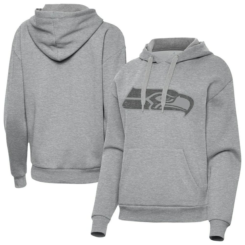 Seattle Seahawks Antigua Women's Victory Hoodie Heather Gray | NFL