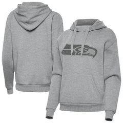 Seattle Seahawks Antigua Women's Victory Hoodie Heather Gray | NFL