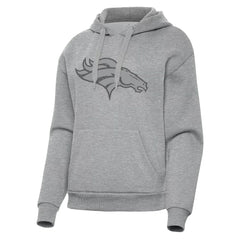 Denver Broncos Antigua Women's Victory Hoodie Heather Gray | NFL