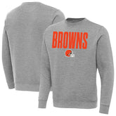 Cleveland Browns Antigua Victory Sweatshirt Heather Gray | NFL