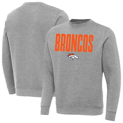 Denver Broncos Antigua Victory Sweatshirt Heather Gray | NFL