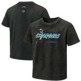 Los Angeles Chargers EQUIHUA Retro T-Shirt Black | NFL