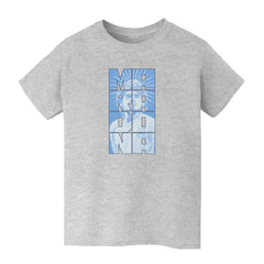 Diego Maradona Argentina National Team Vive La Fete Youth Portrait T-Shirt Gray - FIFA World CUP